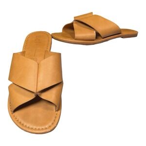 BC Footwear Women's Sandal 100% Vegan Brown Us Size 8